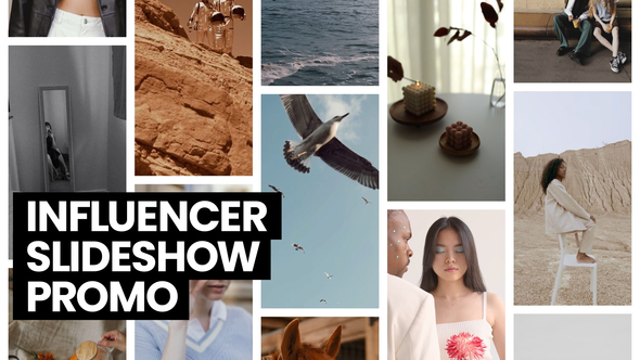 Influencer Slideshow Promo Openers template preview