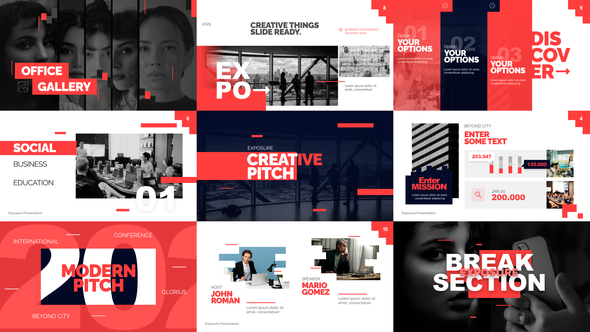 Exposure Business Video Display After Effect Template Elements template preview