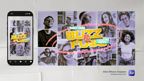 Podcast Promo Intro Openers template preview