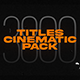 Cinematic Titles Pack | Premiere Pro - VideoHive Item for Sale