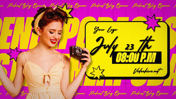 Podcast Opener broadcast-packages template preview