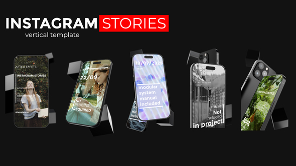 Instagram Stories Video Displays template preview