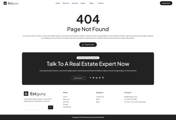Estguny ? Real Estate & Property Elementor Template Kit
