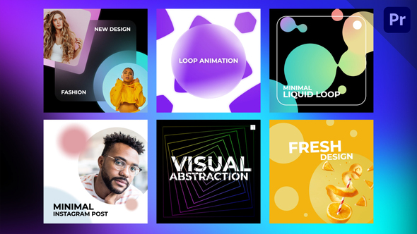 Typography Posts | MOGRT Premiere Pro template preview