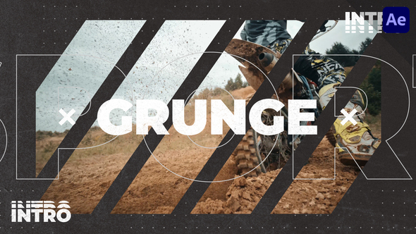 Grunge Sport Intro Logo Stings template preview