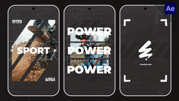 Dynamic Opener Intro Logo | Vertical Instagram Reels Stories Openers template preview