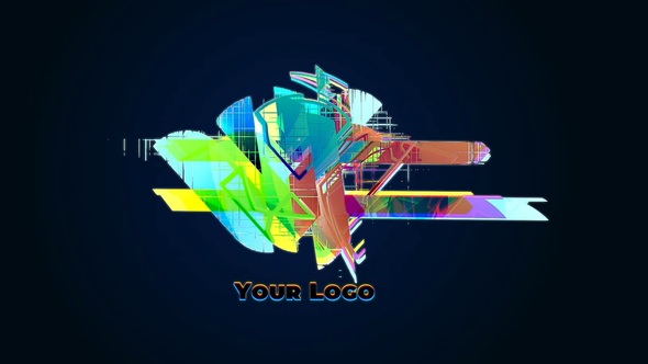 Glitch Logo Logo Stings template preview