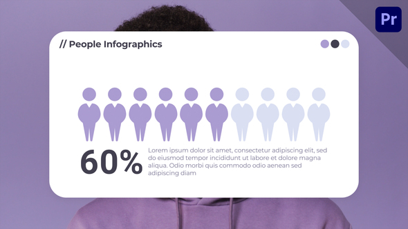 People Charts Infographics | MOGRT Premiere Pro template preview