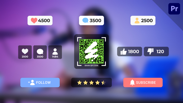 Social Media | MOGRT Premiere Pro template preview