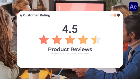 Rating & Reviews Premiere Pro template preview