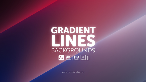 Gradient Lines Backgrounds Elements template preview