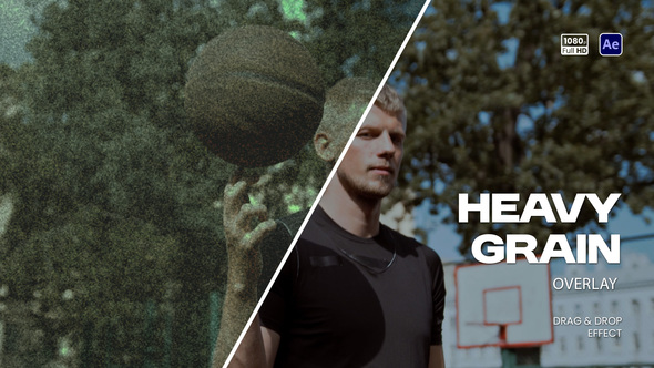 Heavy Grain Overlay Elements template preview