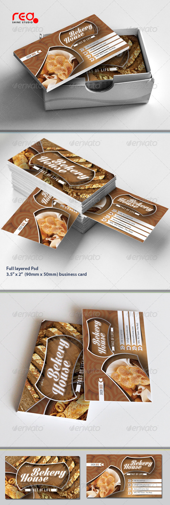 Bekery House Business Card Set - Industry Specific Business Cards