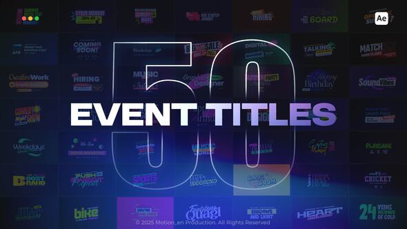 Event Titles Titles template preview