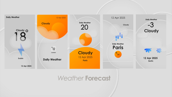 Weather Forecast broadcast-packages template preview