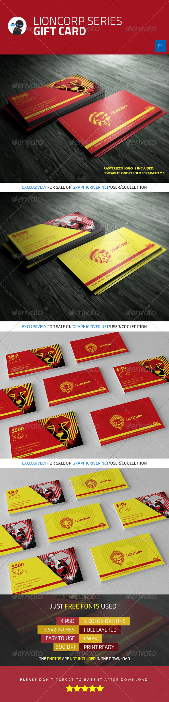 Lioncorp Series - Gift Card - Corporate Business Cards