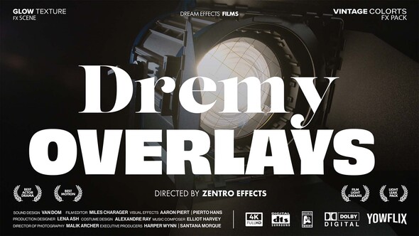 Film Dreamy Light Leak Color Overlays For After Effects Elements template preview