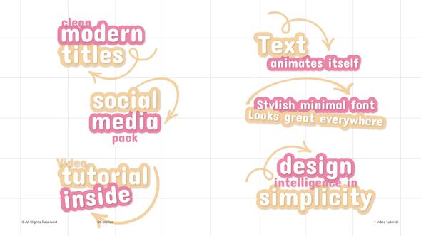 3D Social Media Titles | After Effects Titles template preview