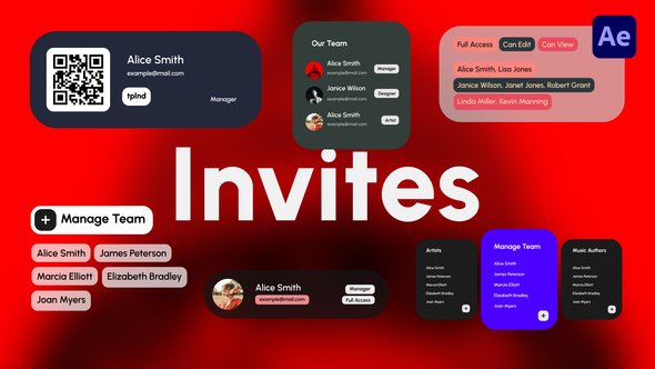 Invites Titles template preview