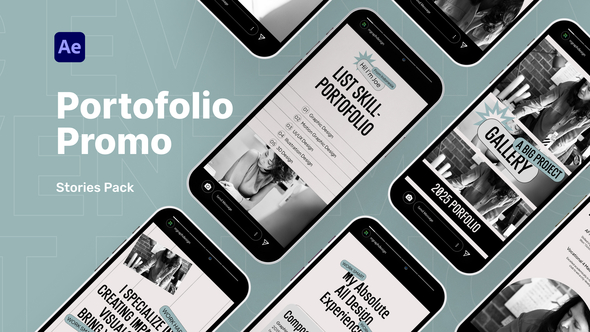 Portfolio Promo Stories Pack Openers template preview