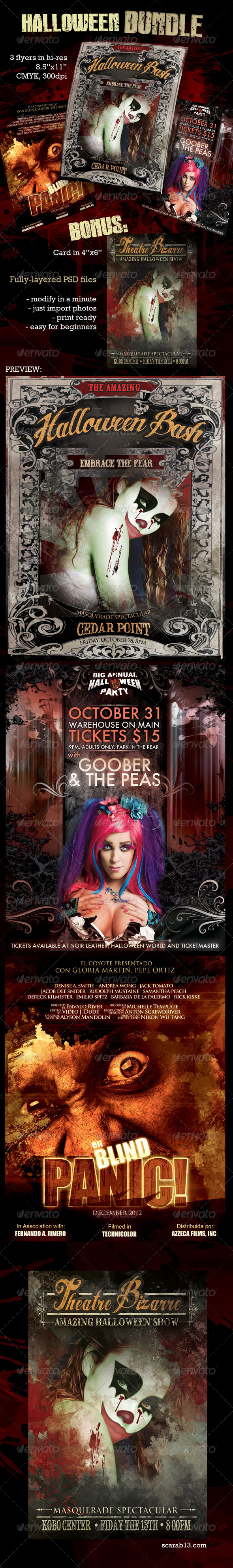Halloween Flyer Bundle - Events Flyers