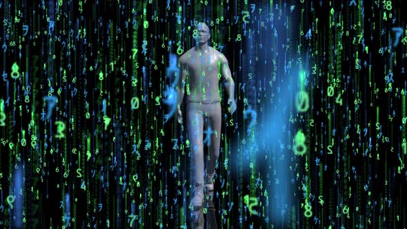 Matrix Walk Grenn Blue Bg alt