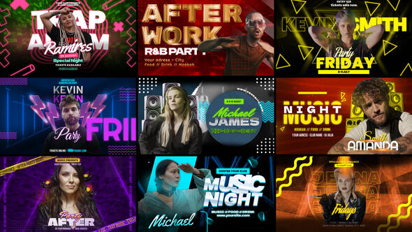 Cadre Dance Freeze Frame Elements template preview