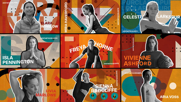 Aesthetic Celeste Freeze Frame Pack Elements template preview