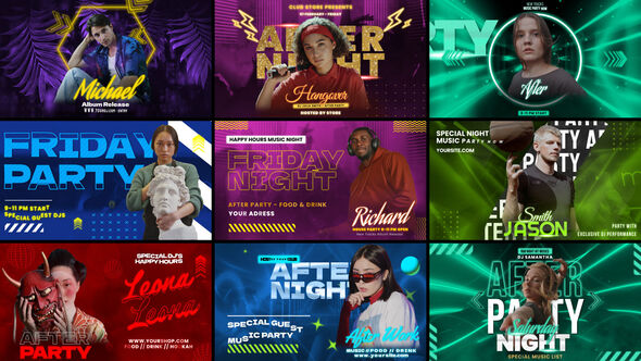 After Pulse Freeze Frame Elements template preview