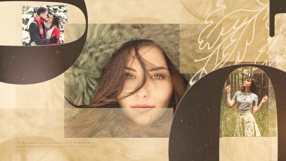 Retro Love Story Photo Slideshow Openers template preview