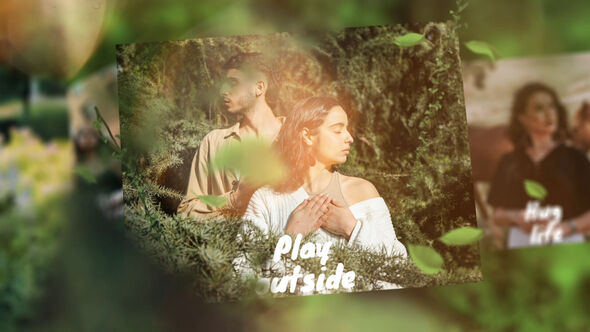 Nature Harmony Photo Slideshow Openers template preview