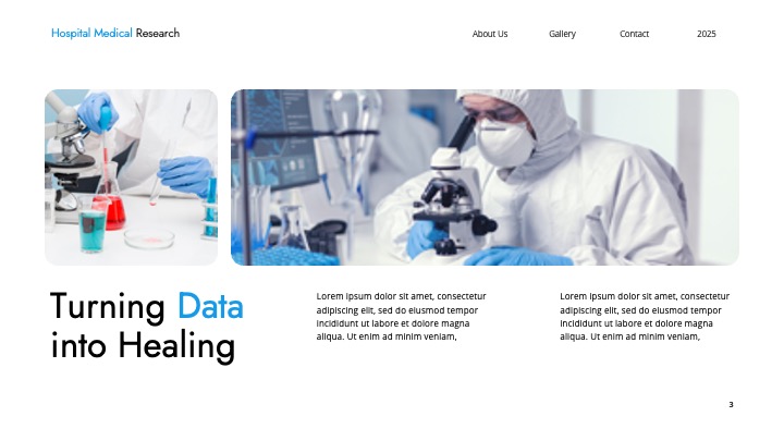 Hospital Medical Research PowerPoint Presentation Template ...