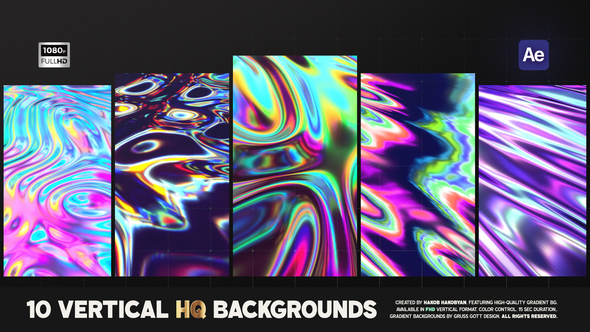 Liquid Gradient Backgrounds Elements template preview