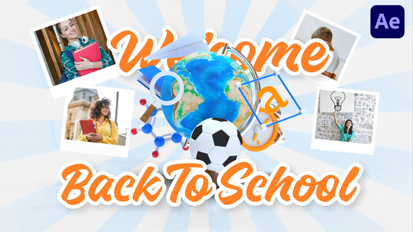 Welcome Back to School Intro Openers template preview