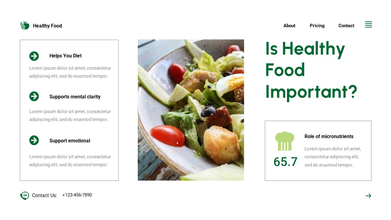 Healthy Food Presentation, Presentation Templates | GraphicRiver