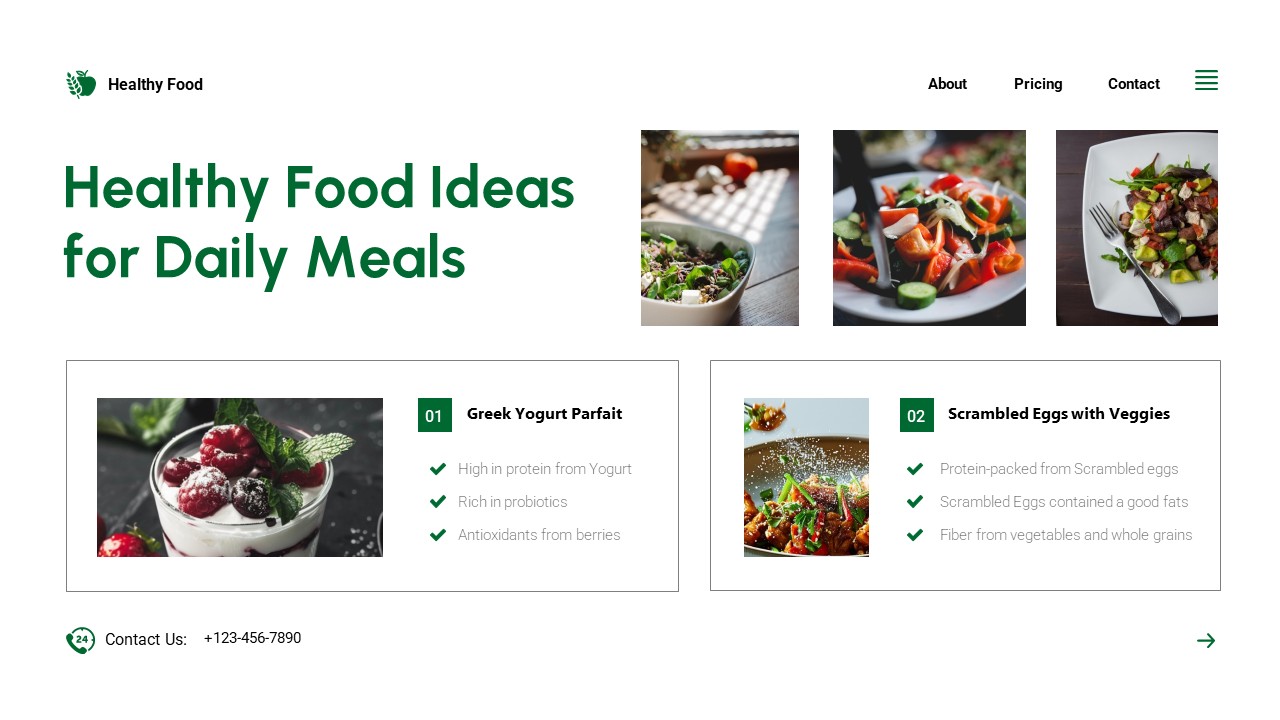 Healthy Food Presentation, Presentation Templates | GraphicRiver