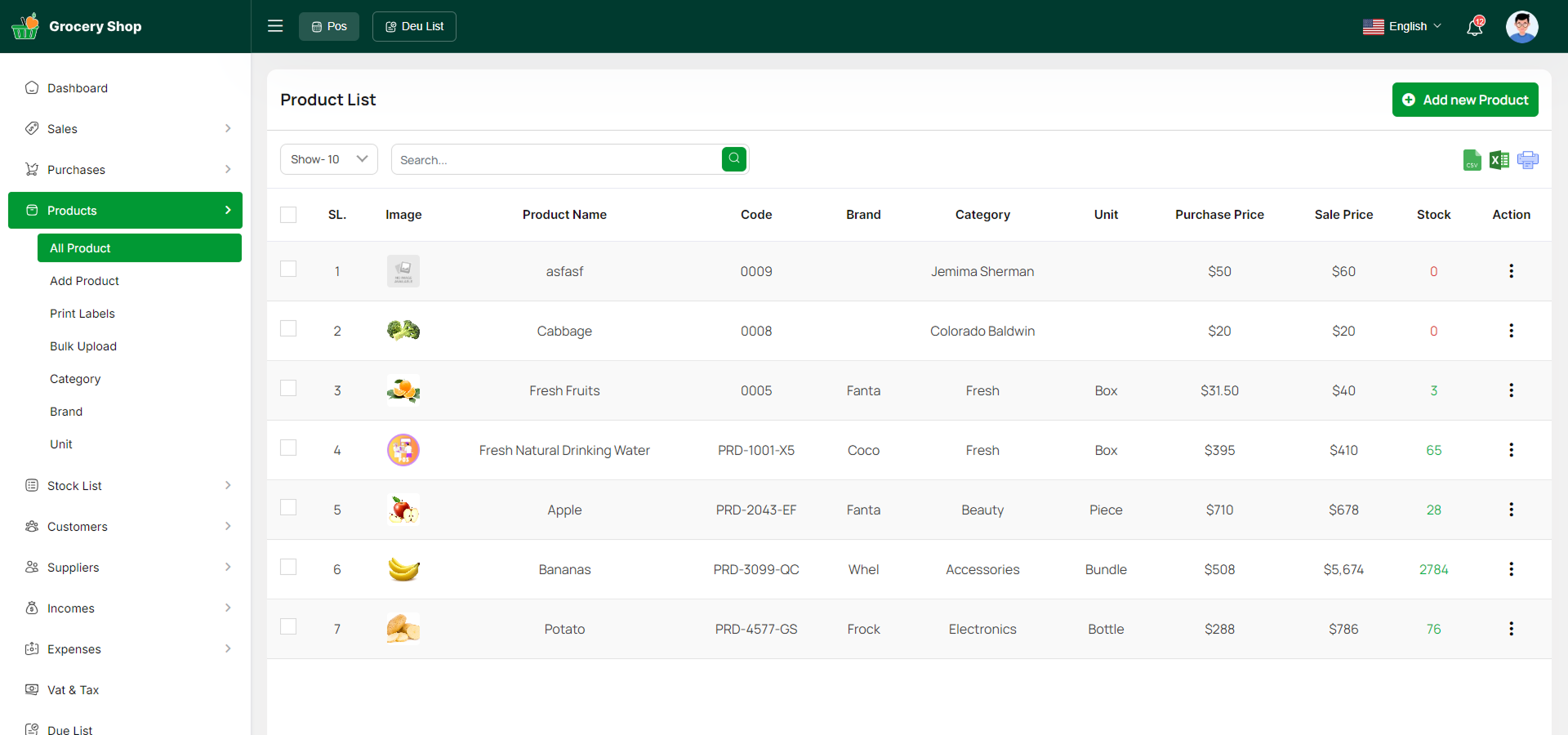Grocery Shop - Web Add-on for Grocery Store SAAS by Acnoo | CodeCanyon