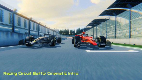 Racing Circuit Battle Cinematic Intro Openers template preview