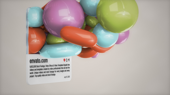 Balloons Post Logo Reveal Logo Stings template preview