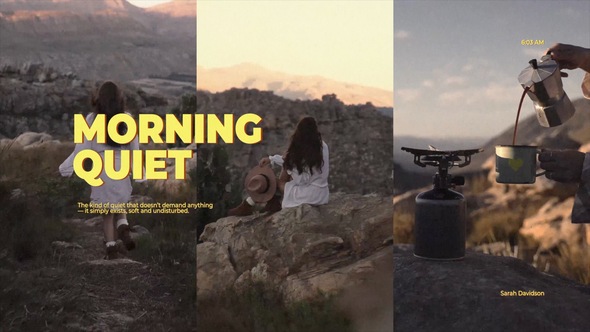 Nostalgic Collage Titles Titles template preview