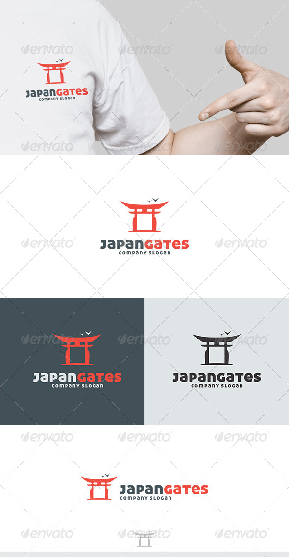 Japan Gates Logo - Objects Logo Templates