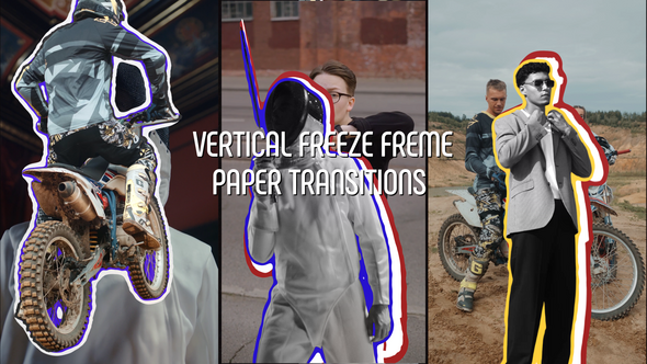 Freeze Frame Paper Transitions broadcast-packages template preview