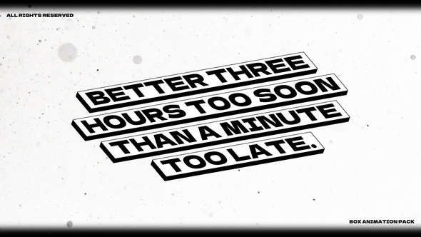 3D Box Animation | AE Titles template preview