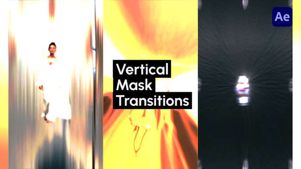 Vertical Mask Transitions broadcast-packages template preview