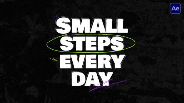 Drawing Text Animation  AE Titles template preview