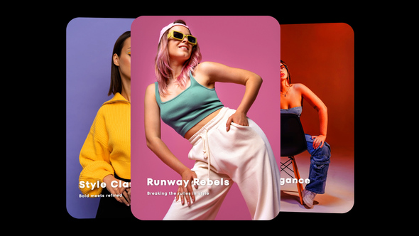 Carousel Slides Video Displays template preview
