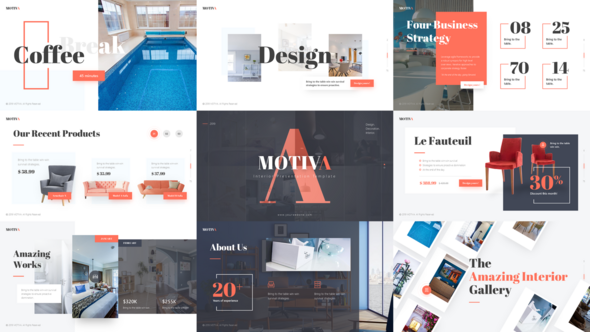 Motiva Interior Video Display After Effect Template Product Promo template preview