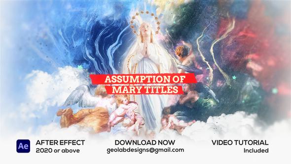 Assumption Of Mary Titles Video Displays template preview