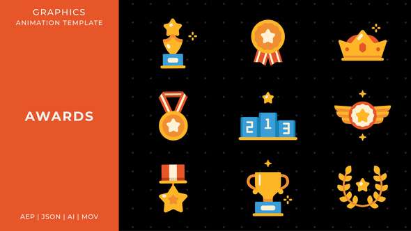 Awards graphic animation template | After Effects Elements template preview