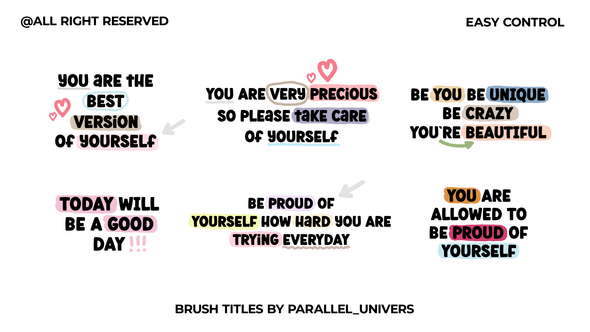 Brush Titles | AE Titles template preview